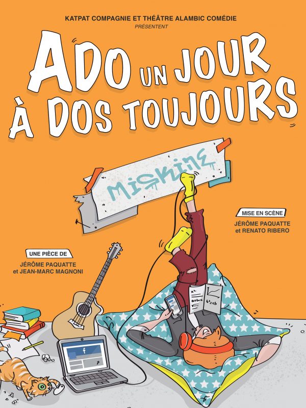 ADO UNE JOUR A DOS TOUJOURS - Affiche Web